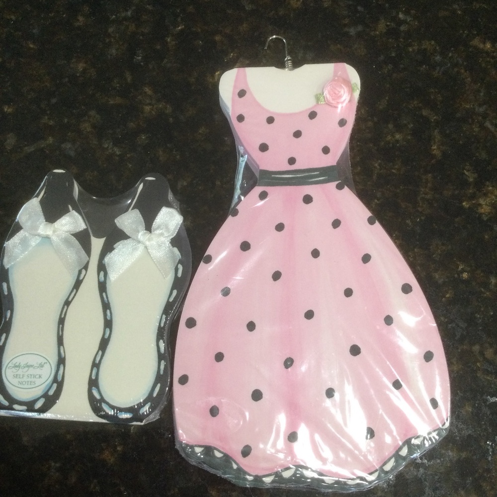 LadyJayne Ltd list pad and self adhesive shoe shaped sheets